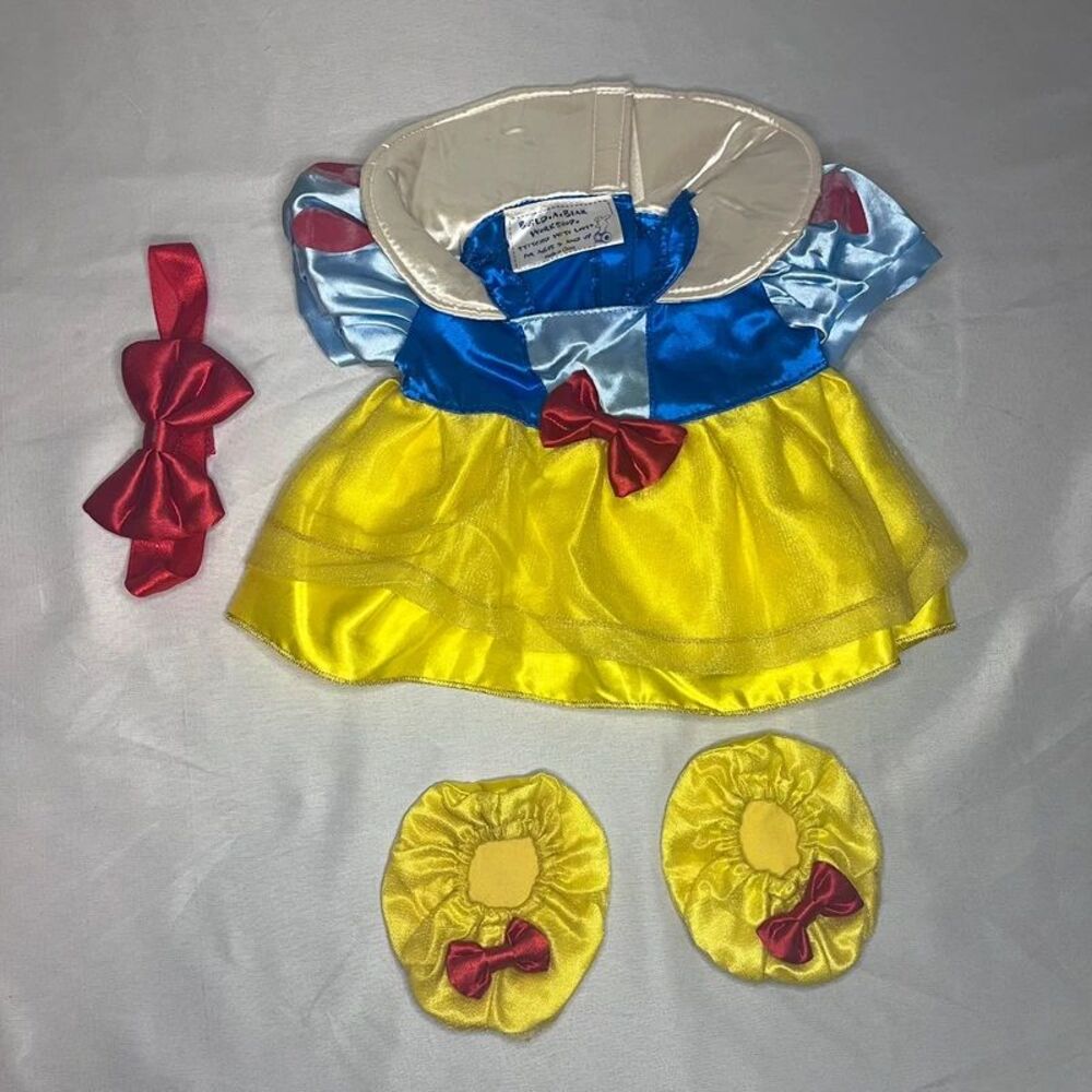 Build-A-Bear Snow White Dress Set – Outfit, Headband & 2 Shoes - Vintage
